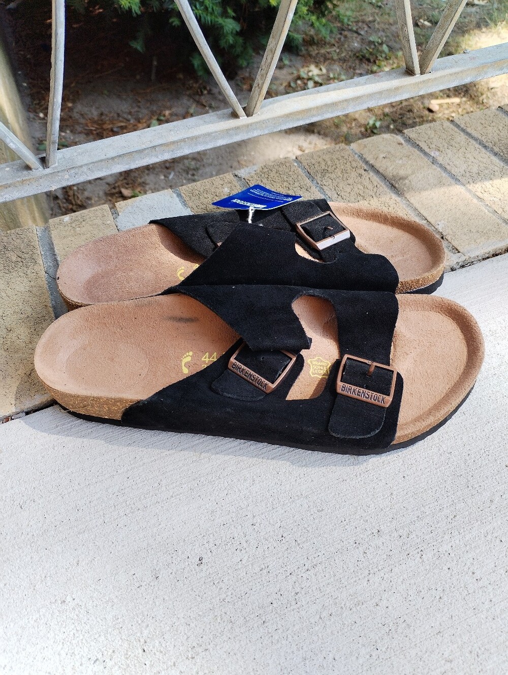 Birkenstock Arizona Softbed Black Suede (Unisex) Size EU 44 M11  nerrow